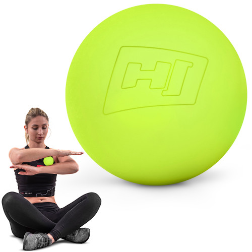 Массажный мяч  Hop-Sport HS-S063MB 63 мм lime - фото №3